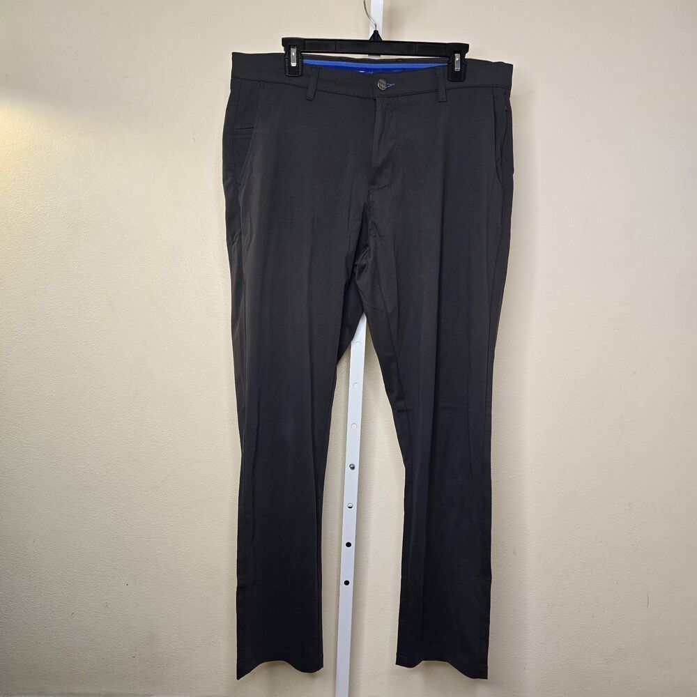 Twillory Men's 36x32 Trim Fit Technical Fabric Gray Pants Golf Athleisure